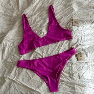 Free People x Toast Swim Purple Orchid Signature Set- NWT